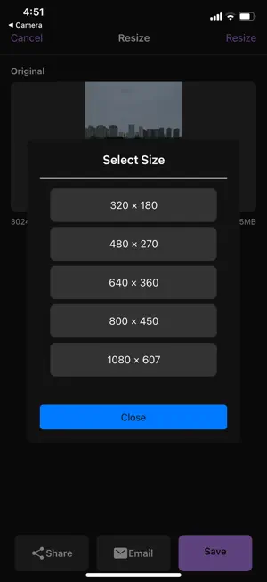 Image Size: Resize Photos screenshot 2