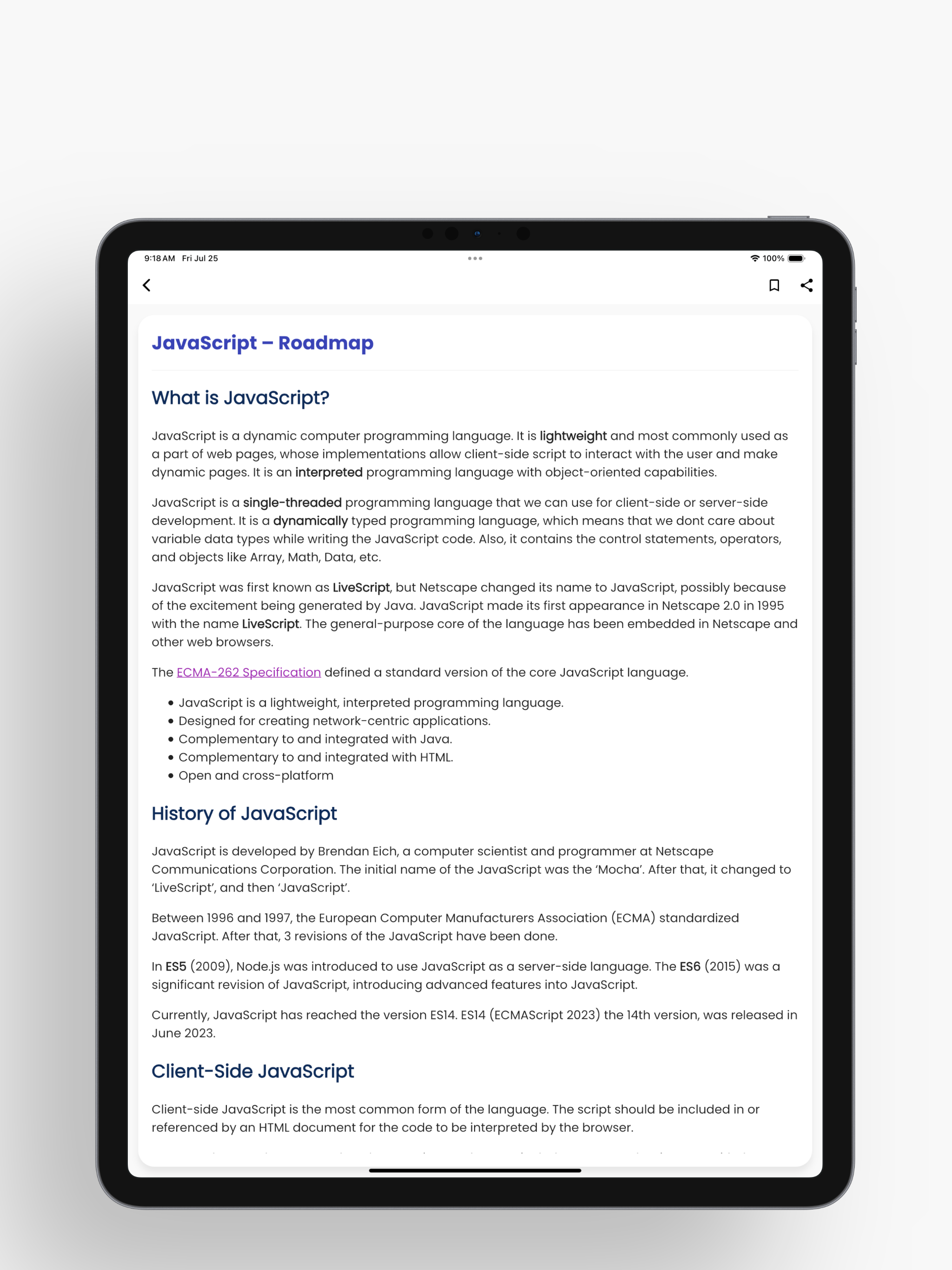 Learn Javascript Programming