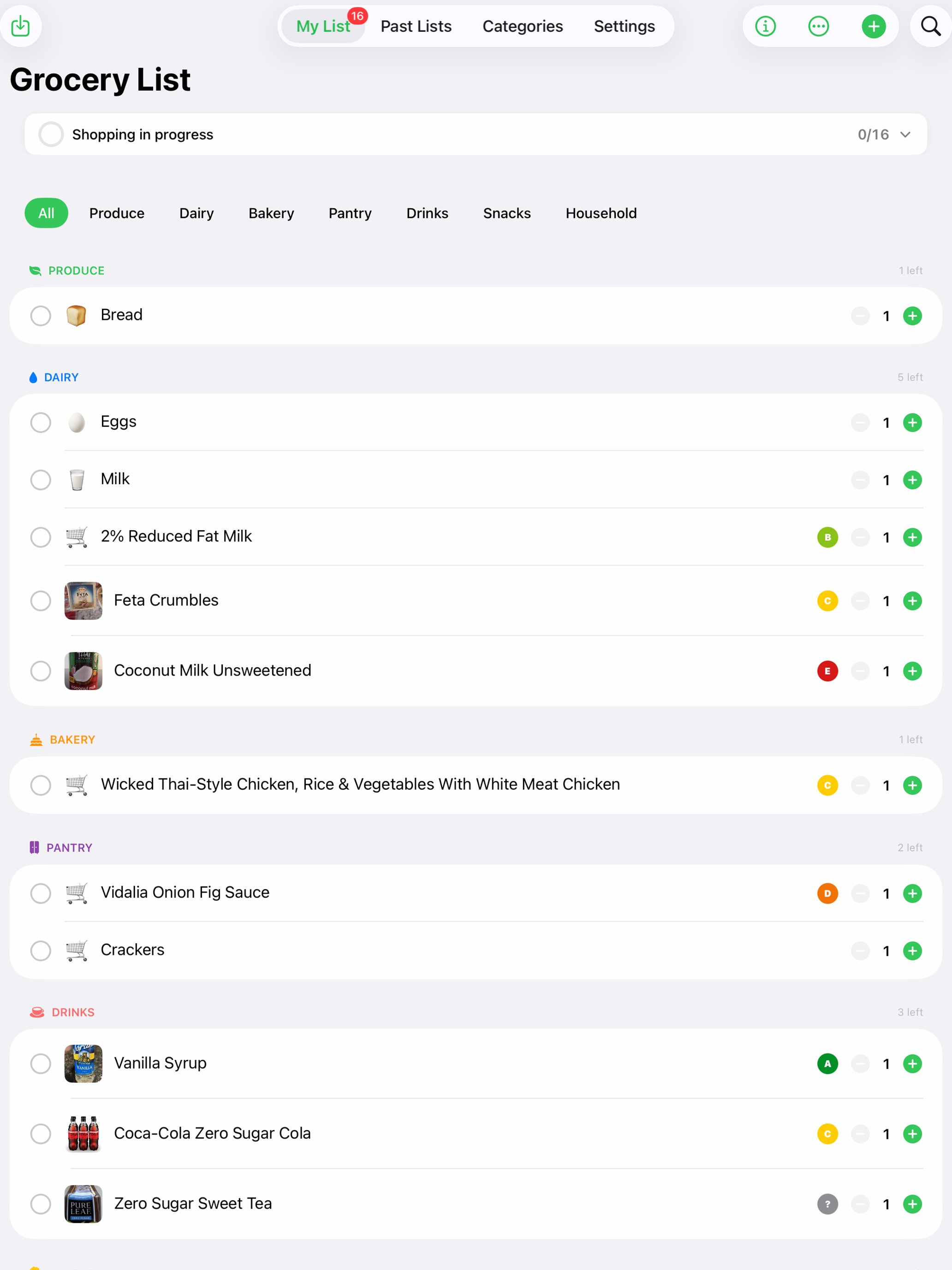 Grocery/ShoppingList screenshot 10