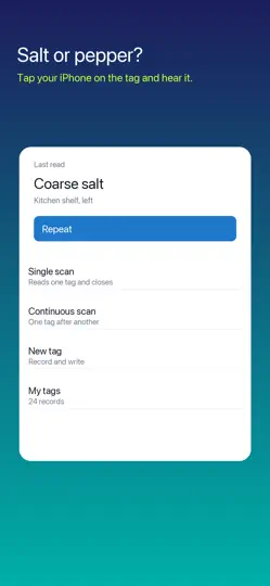 Capture d'écran de TagCraft: Ετικέτες με φωνή sur iPhone 1