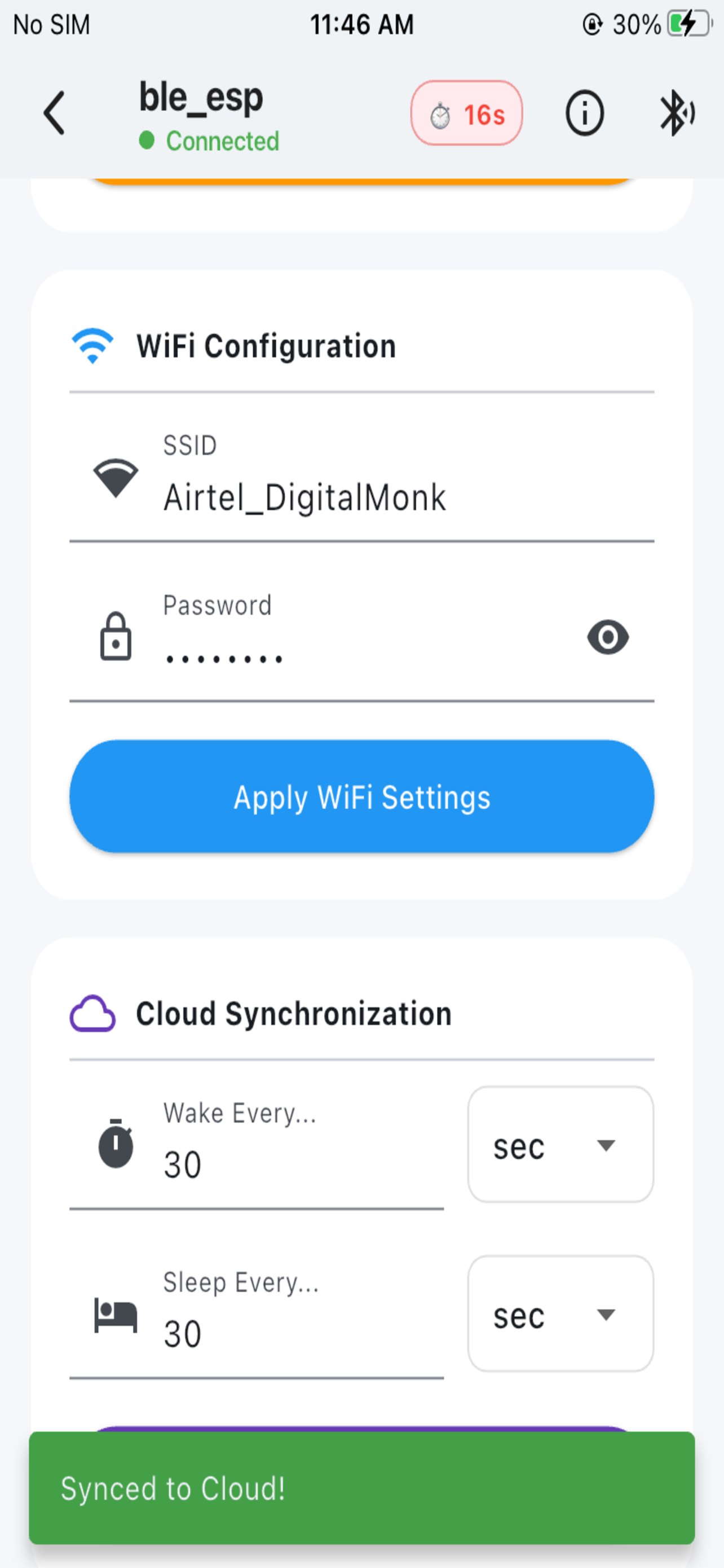 BLE WiFi Setup – IoT Devices