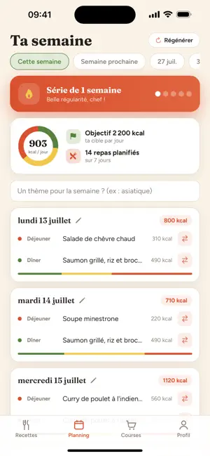 Cocotte: menus & courses screenshot 2