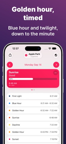 Sunset Predictions: Alpenglow iPhone screenshot 3