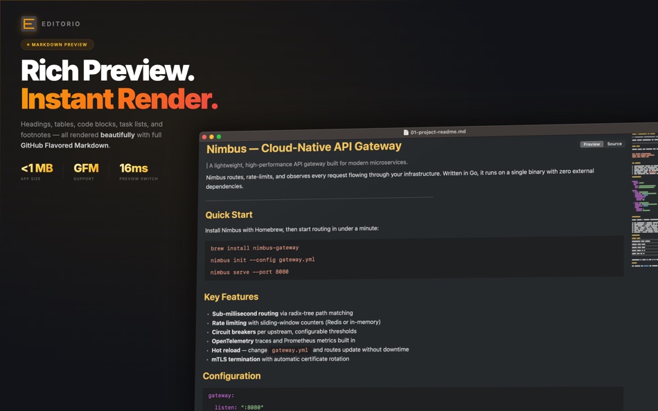 #2. Editorio (macOS) Przez: Lovre Crncevic