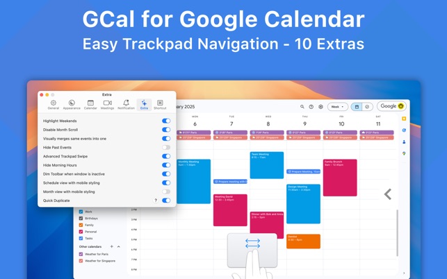 Google Calendar App Sync Apple Watch Calendar GCal For Google
