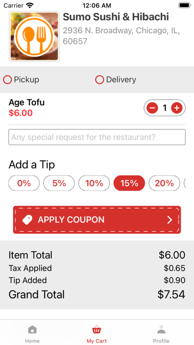 Sumo Sushi & Hibachi Screenshot