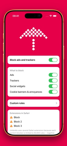 Umbrella - Ad Blocker Screenshot 1 of 2