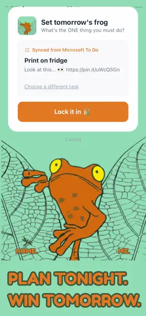 Eat. The. Frog. Daily Focus screenshot 3