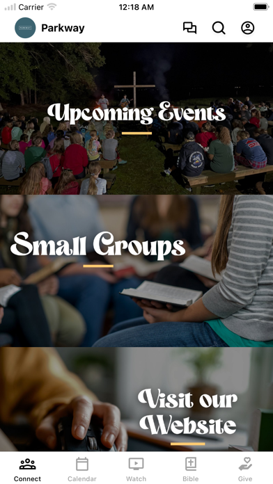 Parkway Baptist Church iPhone screenshot 1 - Education app