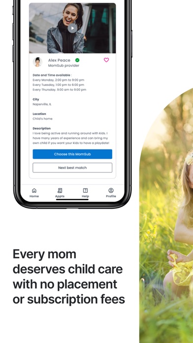 MomSub Nanny Match Screenshot