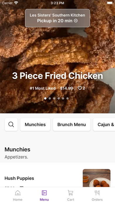Les Sisters' Southern Kitchen iPhone screenshot 2 - Food & Drink app