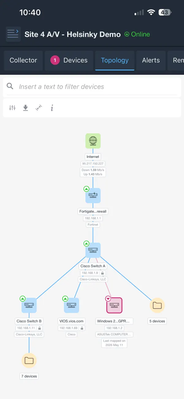 Screenshot #2 pour Domotz Pro: Network Monitoring