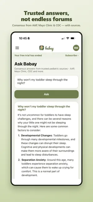 Babay: Baby Tracker & Q&A screenshot 1