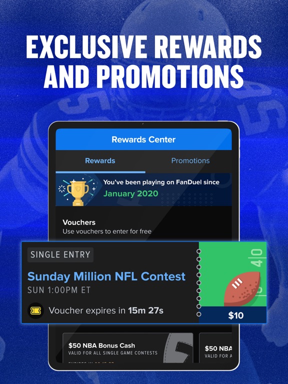 FanDuel Fantasy Sports iPad screenshot 4 - Sports app