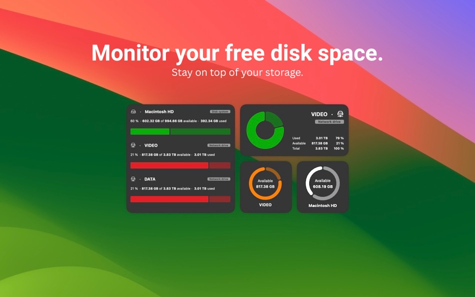 #1. Disk Usage - Widgets (macOS) От: Guang Hui YANG