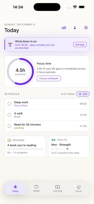 Winston - Productivity & Focus screenshot 1