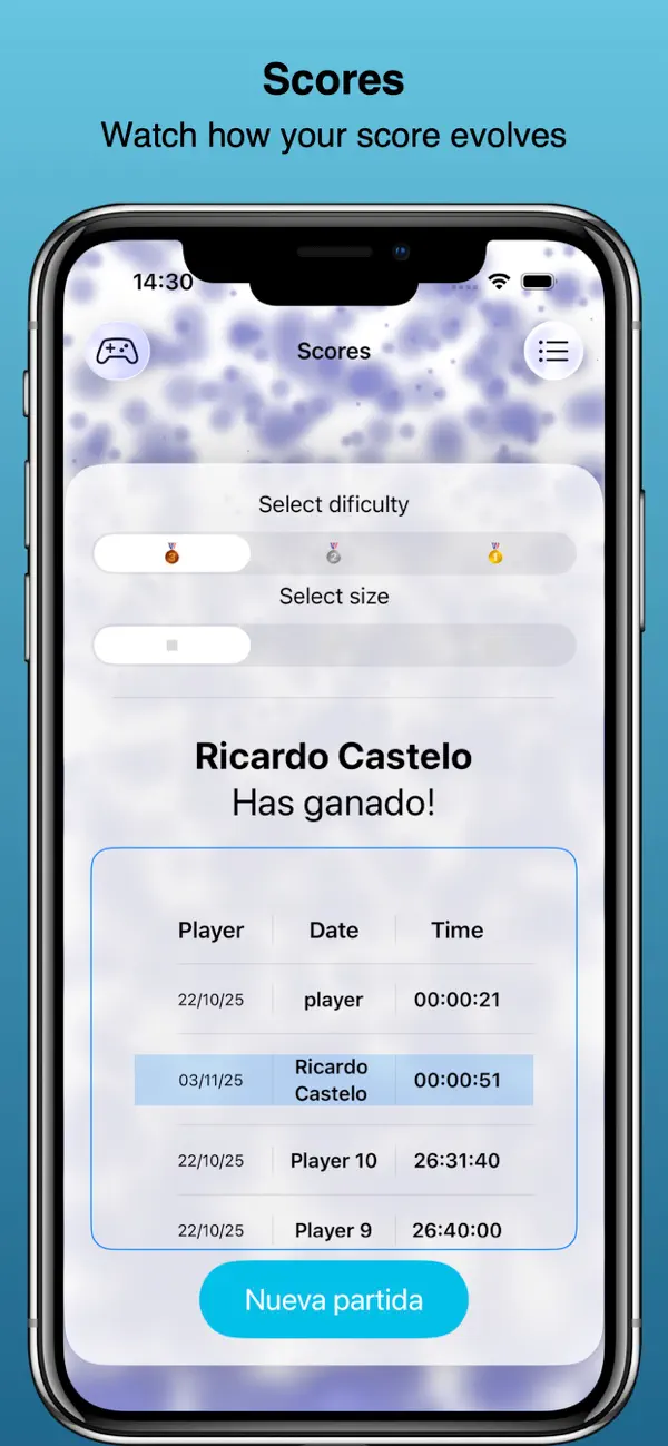 #3. Ricasma`s Minesweeper (iOS) By: Ricardo Castelo Mateo
