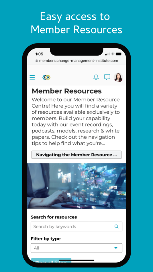 #1. Change Management Member Hub (iOS) 게시자: Change Management Institute Incorporated