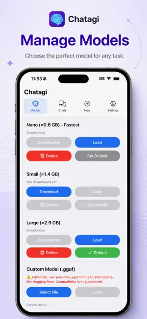 Chatagi: On-Device AI screenshot 4