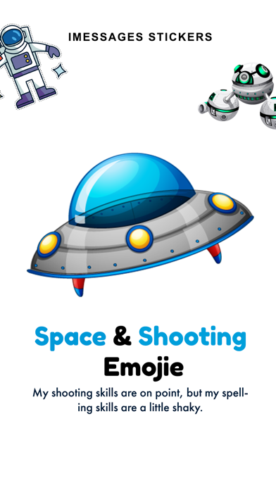 Screenshot #1 pour Space & Shooting Emojis
