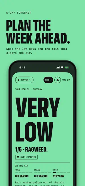Sniffle - Pollen & Allergy screenshot 1