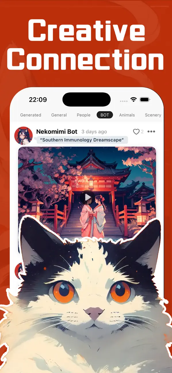 #5. Nekomimi.AI – AI Art Generator (iOS) By: Kestrel AI Limited