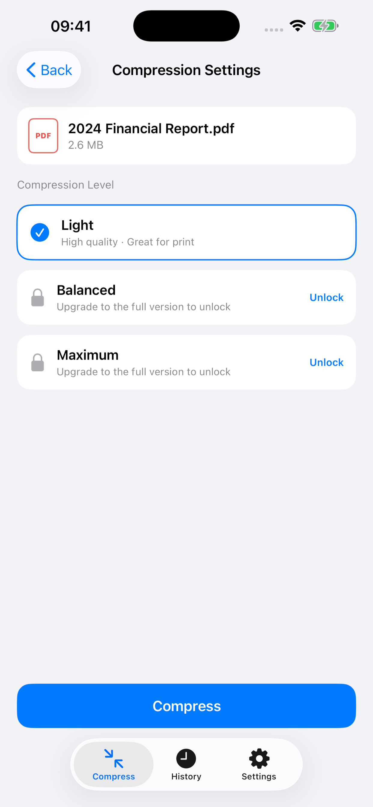 PDF Shrink: Offline Compress screenshot 2