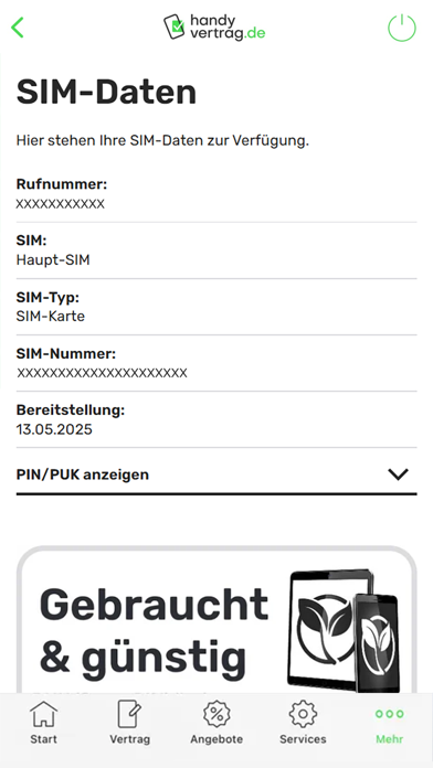 Screenshot #3 pour handyvertrag.de Servicewelt