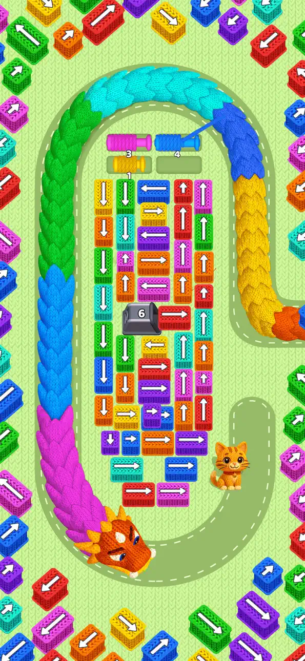 Wool Crush -Escape Traffic Jam iOS Mod IPA screenshot 3 - iOS game interface