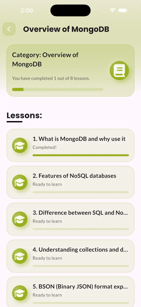 #2. Learn MongoDB Tutorials (iOS) Ved: Muhammad Umair