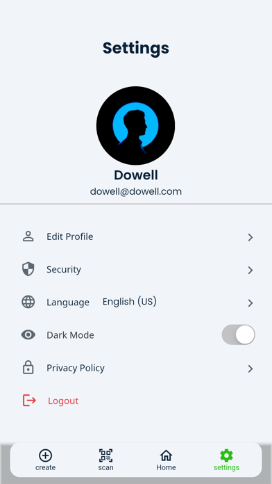 DoWell QR Code Generator Screenshot