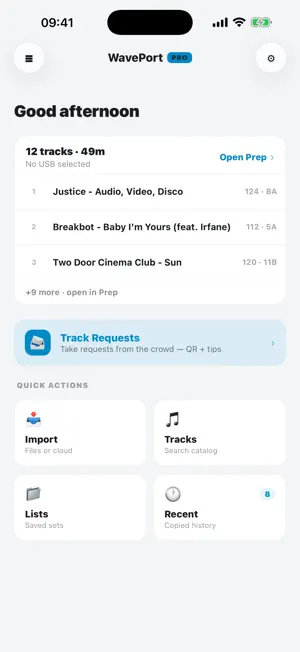 WavePort – DJ USB Crate Prep screenshot 1