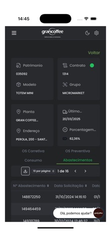 Gran Coffee Telemetria screenshot