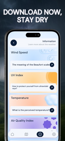 Live Weather: UV & Wind Alerts iPhone screenshot 7