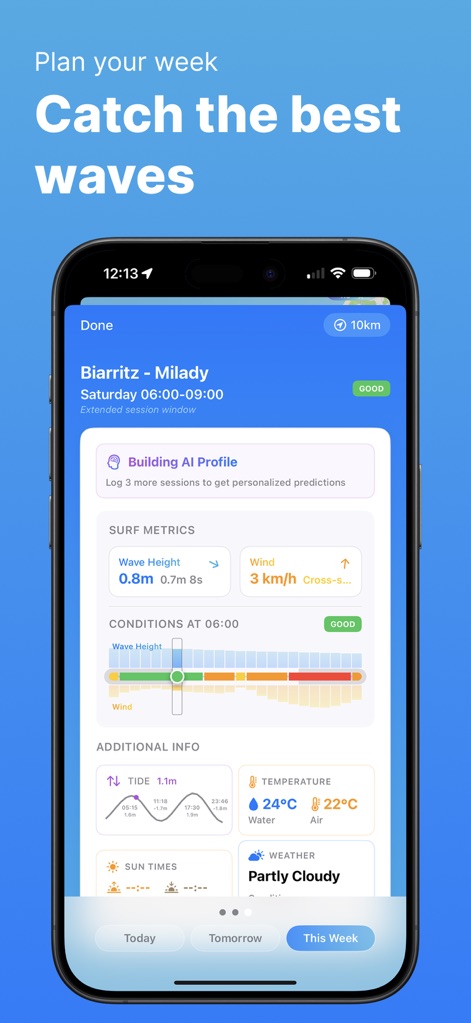 SurfMap: AI Surf Forecast - Weather App | MWM
