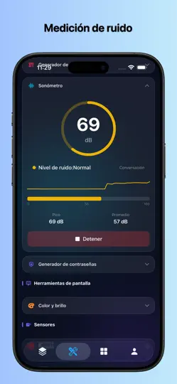 Captura de pantalla de Device Kit: CPU X Monitor en iPhone 6