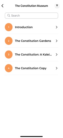 The Constitution Museum at JGU iPhone screenshot
