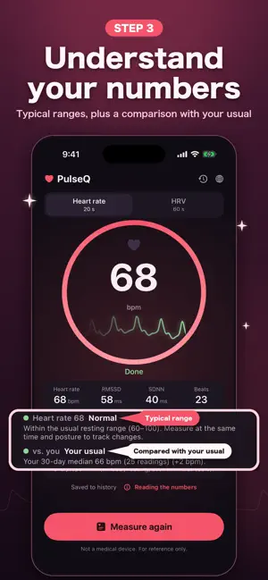 PulseQ: Heart Rate & HRV screenshot 3