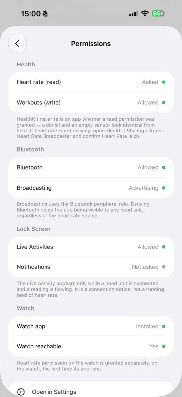 HeartRate Broadcaster screenshot 4 of 7