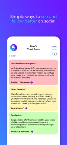 Sway.ly: Social Media Safety iPhone screenshot