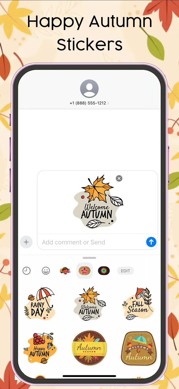 Screenshot #3 pour Happy Autumn Stickers