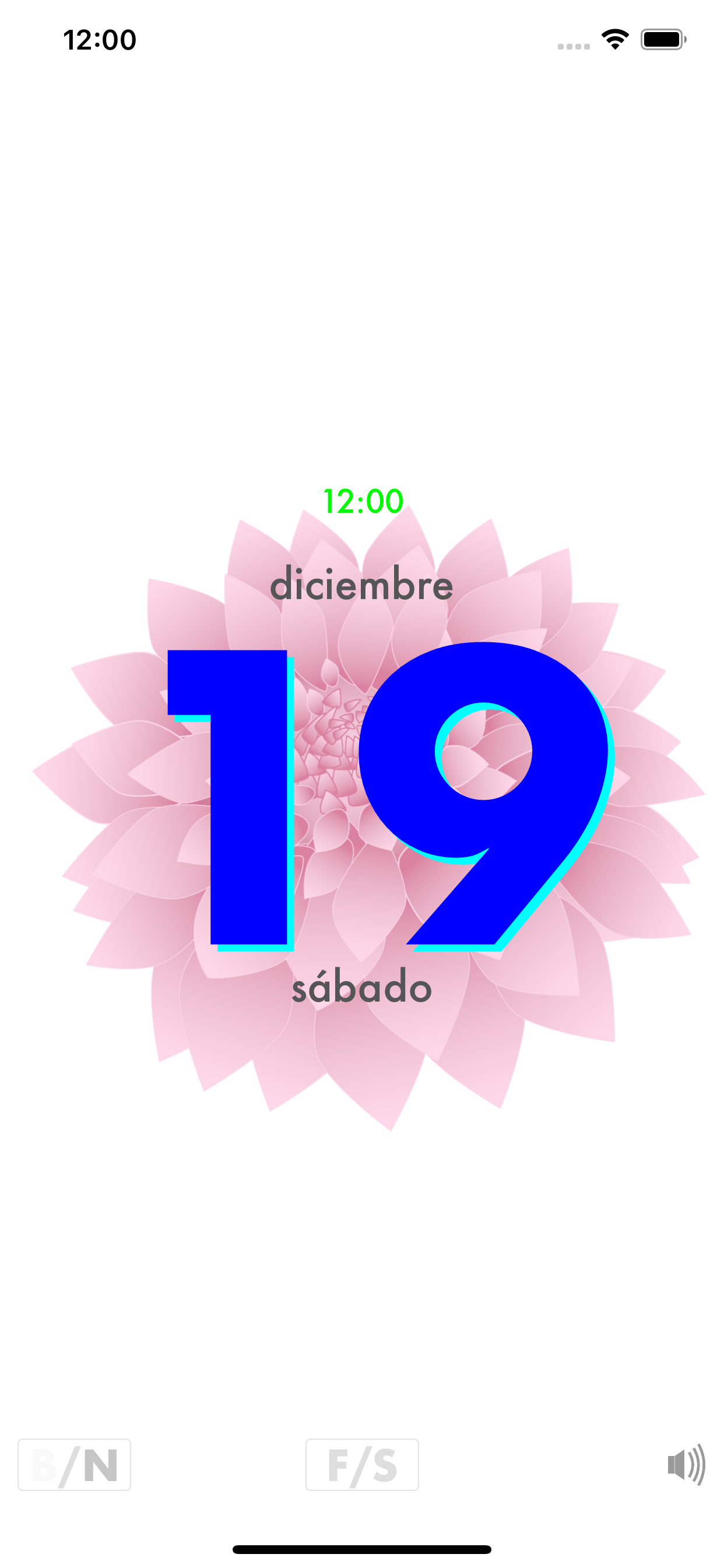 calendario de flores