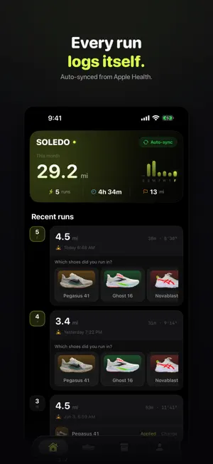 Soledo: Shoe Mileage Tracker screenshot 2