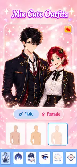 Captura de pantalla de Anime OC: Avatar Maker en iPhone 4