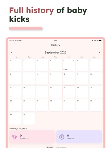 Kick Count - Baby Tracker iPad screenshot