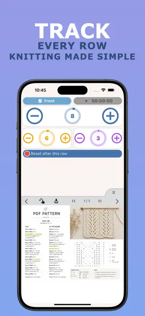 Knitting Row Counter & Tracker screenshot 1