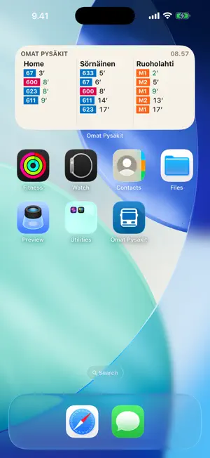 Omat Pysäkit screenshot 1