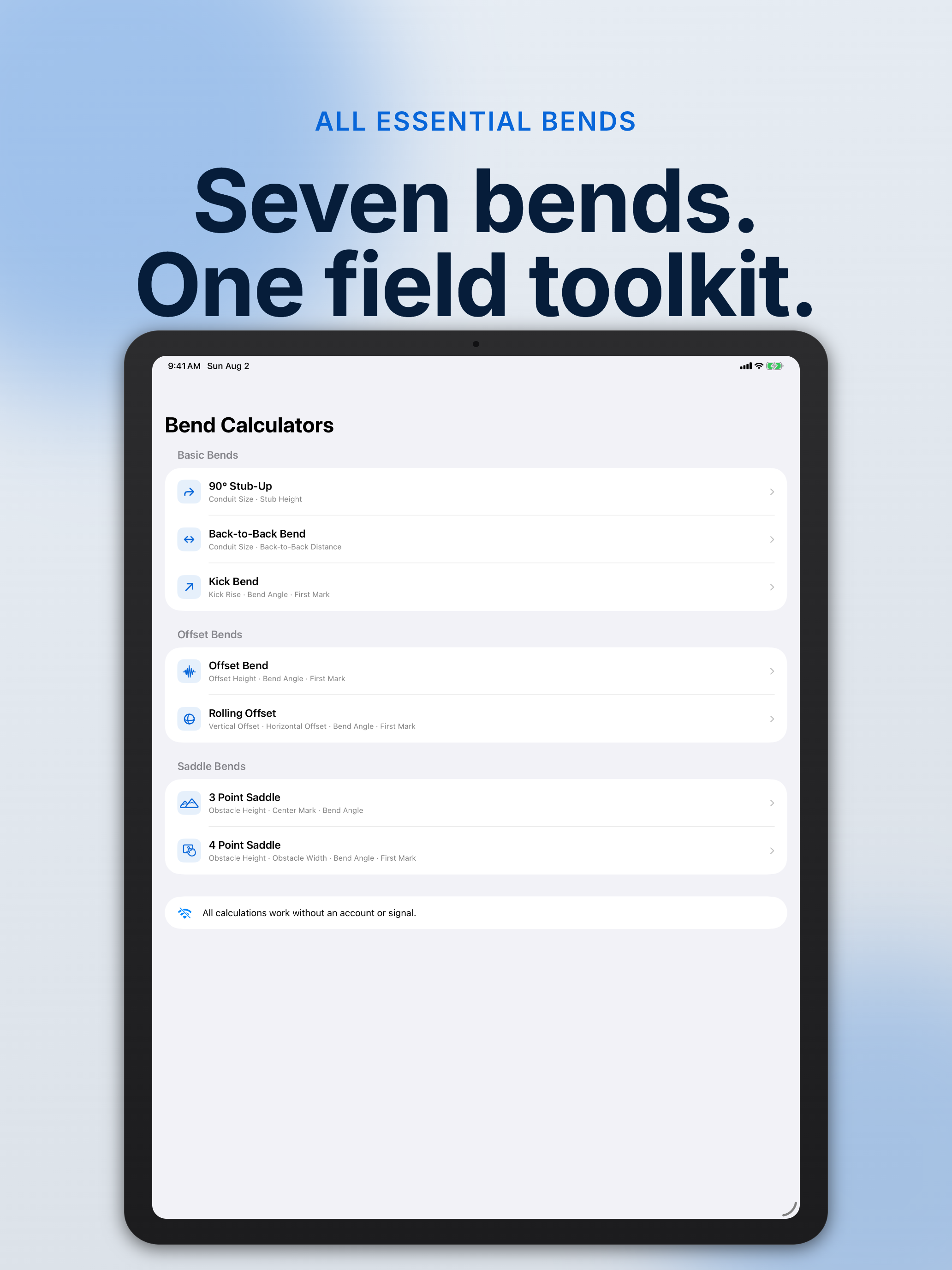 ConduitCue: Bend Calculator screenshot 8