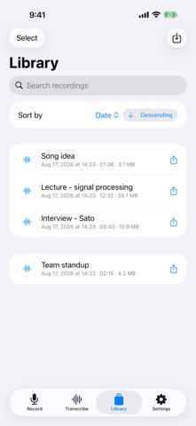 Audio Transcriber Recorder Screenshot 3 of 4