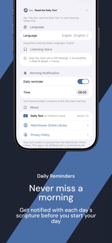 Daily Text - Widget & Reminder screenshot